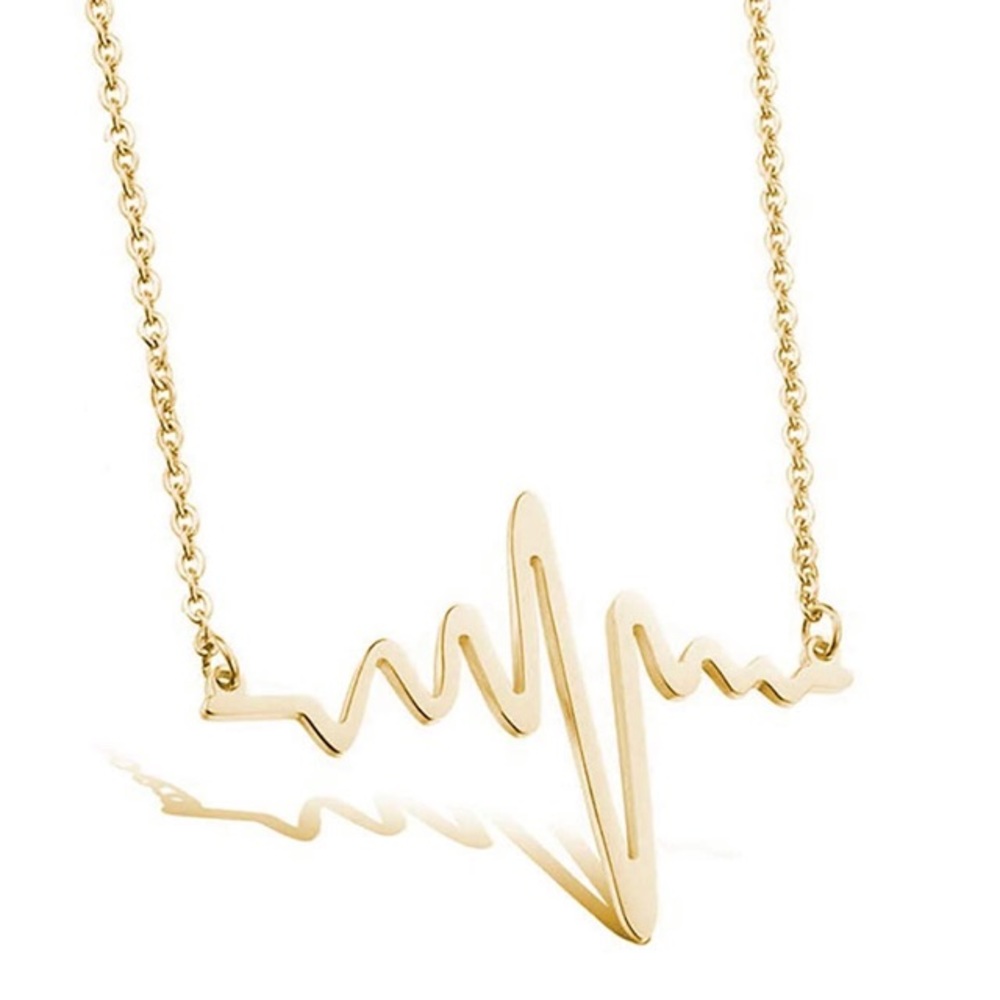 Gold Heartbeat Necklace